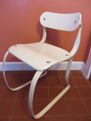 Vintage Herman Sperlich Wood Seat Ironrite Health Chair Ergonomic Back Comfort photo