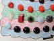 Miss Umbrella W/ 49 Glass Buttons Covering Her Dress Antique Deco & Ruby Buttons photo 2