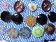 Gal W/ Umbrella 49 Glass Buttons Buttons photo 1