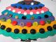 Victorian Lady Covered In Colorful Glass Buttons Buttons photo 6