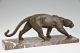 Ouline Art Deco Bronze Sculpture Panther On Marble Base,  France 1925 Metalware photo 6