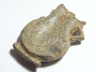Medieval British Decorated 15th Century Holy Water Ampulla.  Type 11.  10.  (a658) photo