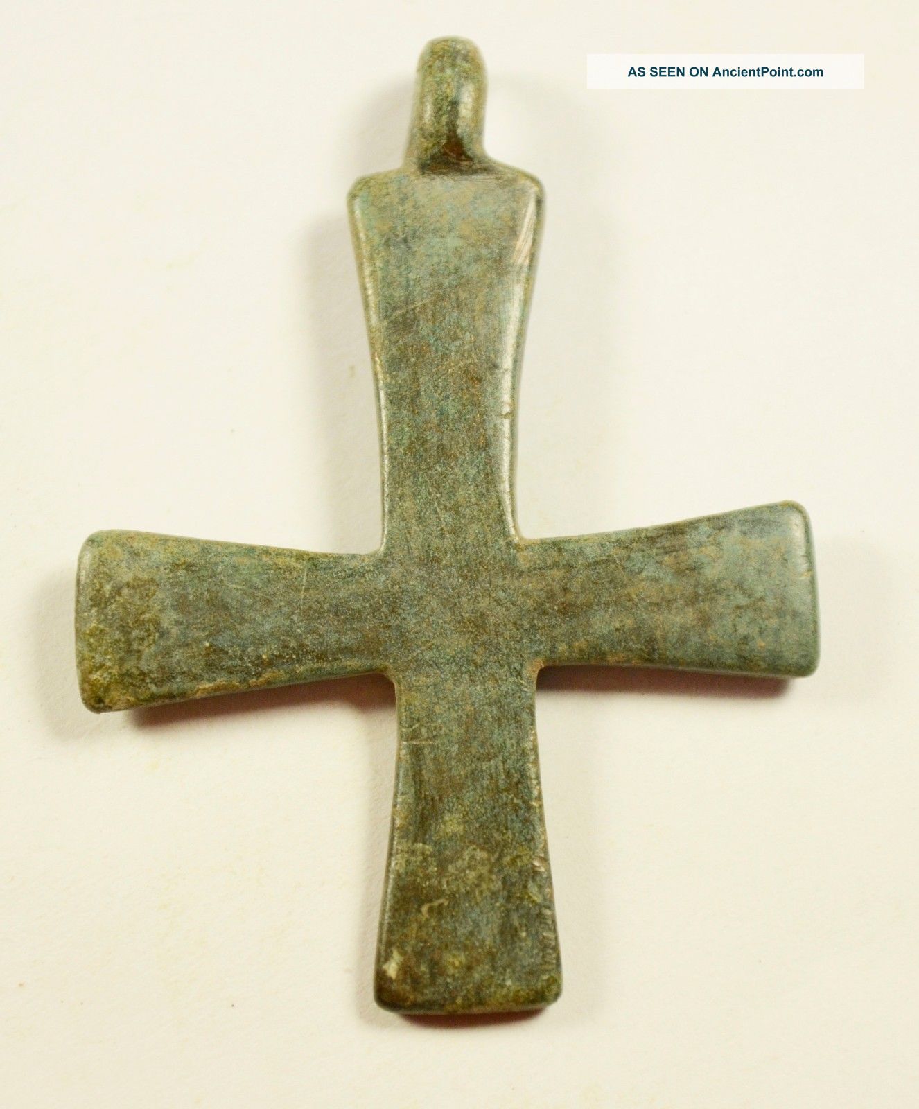 Very Rare Viking Era Bronze Cross - C 11th C Ad - Wearable Religious Artifact Roman photo