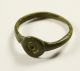 Evil Eye Late Roman/byzantine Ancient Bronze Ring - Great Wearable Artifact Roman photo 2