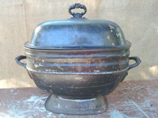 Early Toleware - 1800s Coal Hod With Paint.  From Virginia photo