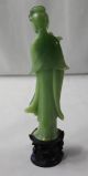 Chinese Carved Jade Green Resin Wise Man & Wise Woman Figurine Sculpture Men, Women & Children photo 1