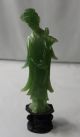 Chinese Carved Jade Green Resin Wise Man & Wise Woman Figurine Sculpture Men, Women & Children photo 3
