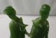 Chinese Carved Jade Green Resin Wise Man & Wise Woman Figurine Sculpture Men, Women & Children photo 5