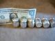 6 Vintage Antique Ghf G H French & Co Sterling Silver.  925 Salt & Pepper Shakers Salt & Pepper Shakers photo 3