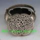 China Silver Handwork Incense Burner & Hollow Out Lid W Ming Dynasty Mark Incense Burners photo 4
