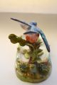 Crown Staffordshire Kingfisher Bird Figurine W/ Lotus Porcelain Jt Jones Cobalt Figurines photo 5