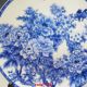 Chinese Blue And White Porcelain Hand - Painted Peony Plate W Qianlong Mark Plates photo 1