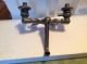 Vtg.  Standard Renu Nickel Plate Brass Faucet Spigot Porcelain Hot & Cold Handles Plumbing photo 4