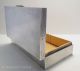 Solid Sterling Silver Rose Gold English Art Deco Cigarette Cigar Case Box Cigarette & Vesta Cases photo 2