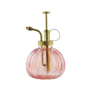 Purism Style Glass & Brass Gardening Planting Mist Color Water Sprayer Plant Mis photo