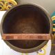 Large Vintage Brass Copper Pot Planter On Stand Metalware photo 9