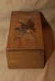 Antique Pine Box Transfer Decorated American Eagle Shield Olive Branch Arrows Boxes photo 2