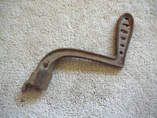 Antique Cast Iron Wood Stove Tool Grate Shaker Crank Lid Lifter - Square End 3 photo