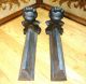 The Best Victorian 1880s Jenny Lind Figural Fireplace Andirons / Firedogs (rare) Hearth Ware photo 4