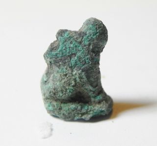 Zurqieh - Aa385 - Ancient Egypt,  Bronze Cat Amulet,  1075 - 600 B.  C photo