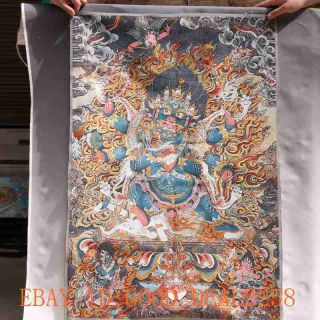 Tibetan Nepal Silk Embroidered Thangka Tara Tibet Buddha - - Hayagriva 22 photo