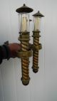 Vintage Brass Candelabra For A Ship Or Yacht Other Maritime Antiques photo 1