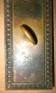 Vintage Smooth Round Glass Door Knob W/ Brass Back Plate C1910s Door Knobs & Handles photo 5
