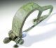 Rare Roman Bronze Decorated P - Shape Bow Type Brooch / Fibula - C 250 Ad - Mn52 Roman photo 1