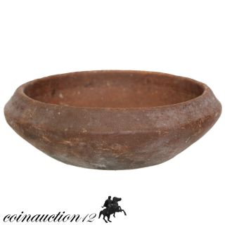 413 Grams Museum Quality European Medieval Terracotta Bowl 1400 - 1500 Ad photo