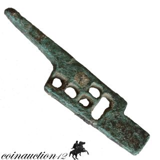 Unclean Roman Bronze Lock Bolt 100 - 400 Ad photo