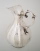 Italian Early 20th Century 800 Sterling Silver Claret Jug Hand Hammered Pitcher Silver Alloys (.800-.899) photo 4