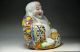 Exquisite Chinese Pastel Porcelain Handwork Smiling Buddha Statue Buddha photo 2
