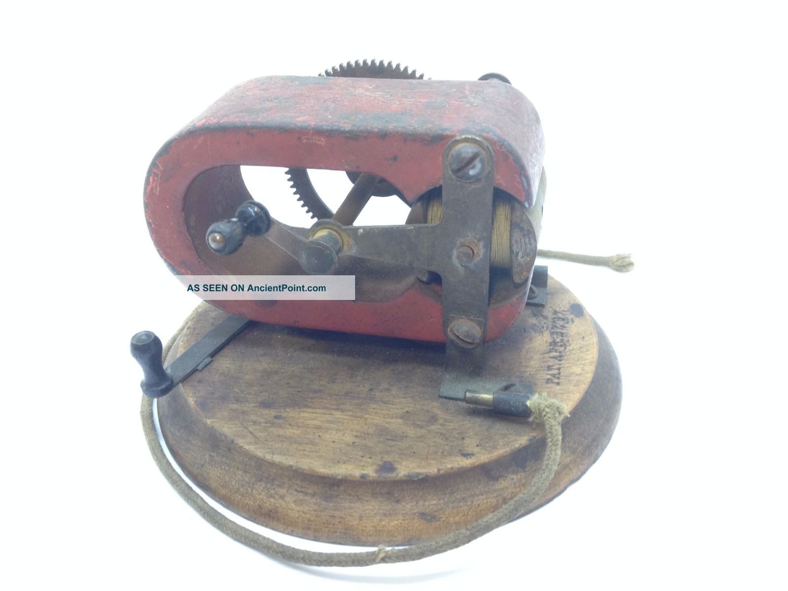 Antique 1897 Cutten Magneto Electric Quack Medical Machine Pat.  Apr.  27,  581,  340 Quack Medicine photo