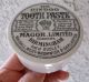 Antique,  Ceramic,  Birmingham,  England Chemists Hindoo Tooth Paste Crock Jar Pot Lid Bottles & Jars photo 2