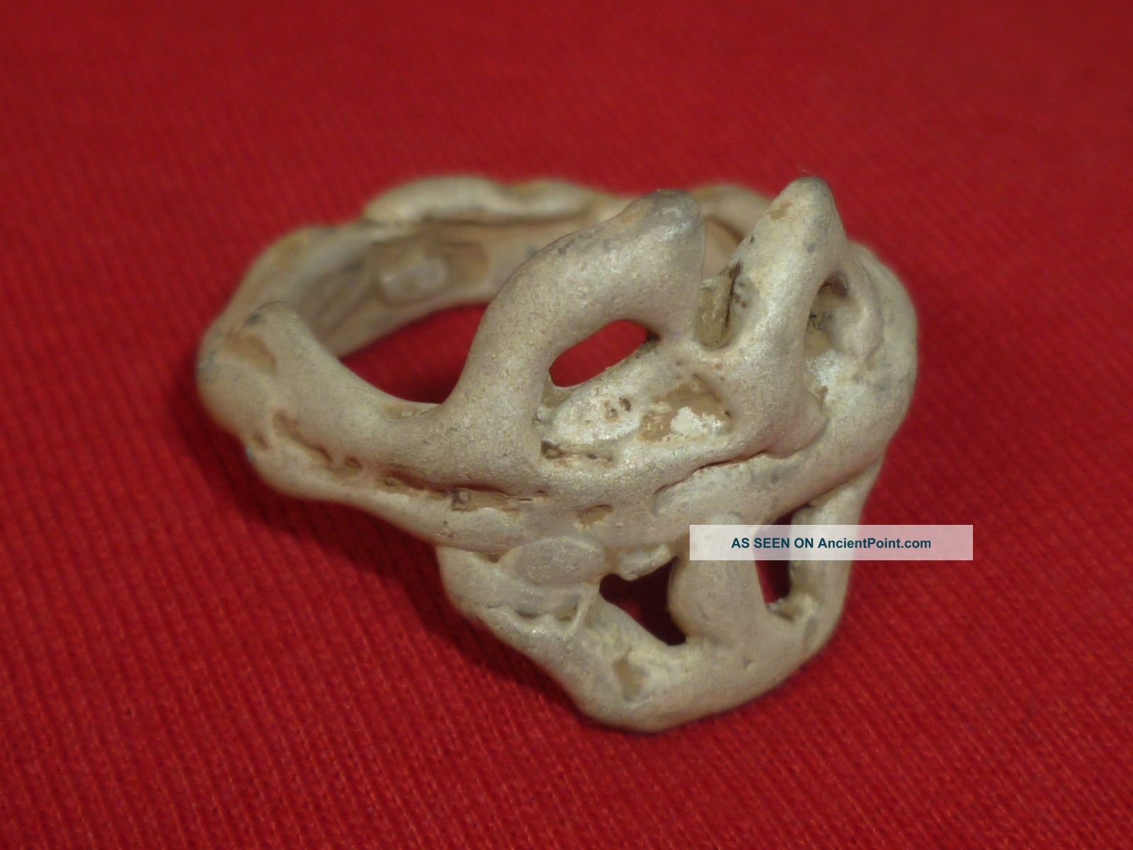 Unique - Very Rare Relic - Celtic Silver Ritual Ring Circa 100 Bc - 1568 - Roman photo