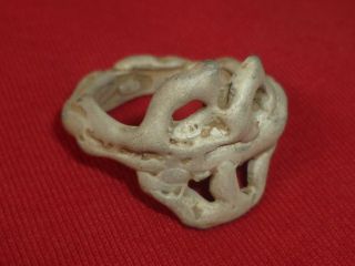 Unique - Very Rare Relic - Celtic Silver Ritual Ring Circa 100 Bc - 1568 - photo