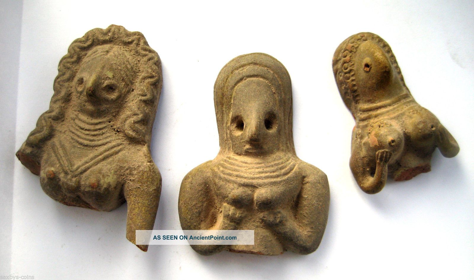 C.  2500 B.  C Bronze Age Harappan Culture Mother Goddess Terracotta Statue Idols Near Eastern photo