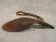 Antique - Primitive Handcarved Horn Spoon With Cut Glass Beads - Very Old - Rare Primitives photo 2