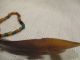 Antique - Primitive Handcarved Horn Spoon With Cut Glass Beads - Very Old - Rare Primitives photo 4
