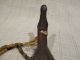 Antique - Primitive Handcarved Horn Spoon With Cut Glass Beads - Very Old - Rare Primitives photo 5