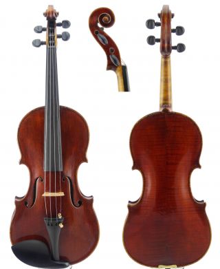 Alfredus Del Lungo Old Labeled Antique Italian 4/4 Master Violin photo