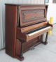 1900 - 10 Quartersawn Oak Heller Upright Grand Piano W/ Piano Bench Old Finish Keyboard photo 7