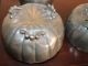 Antique Chinese Pewter Pumpkin Box Marked Boxes photo 7