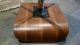 Mid Century Modern Eames Selig Plycraft Style Tan Brown Leather Walnut Ottoman Mid-Century Modernism photo 2