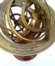 Antique Brass Armillary Sphere Au Nautical Decor Globe 5 