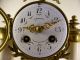 Antique French Marble 8 Day Chime Mantel Clock With Garniture.  Good Clocks photo 4