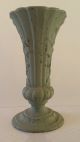 Antique French Cast Iron Fluted Vase Art Deco Period Metalware photo 3