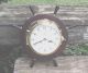 Vintage Wind Up Wall Clock Schatz Royal Mariner Ships Wheel Chime West Germany Clocks photo 1