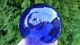 Cobalt Blue Glass Float Marked Seal Button Ff Fishing Nets & Floats photo 4