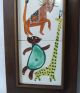 Pr Early Harris Strong Tiles Zoo Animals Googie Atomic Mcm Child Nursery Mid-Century Modernism photo 4